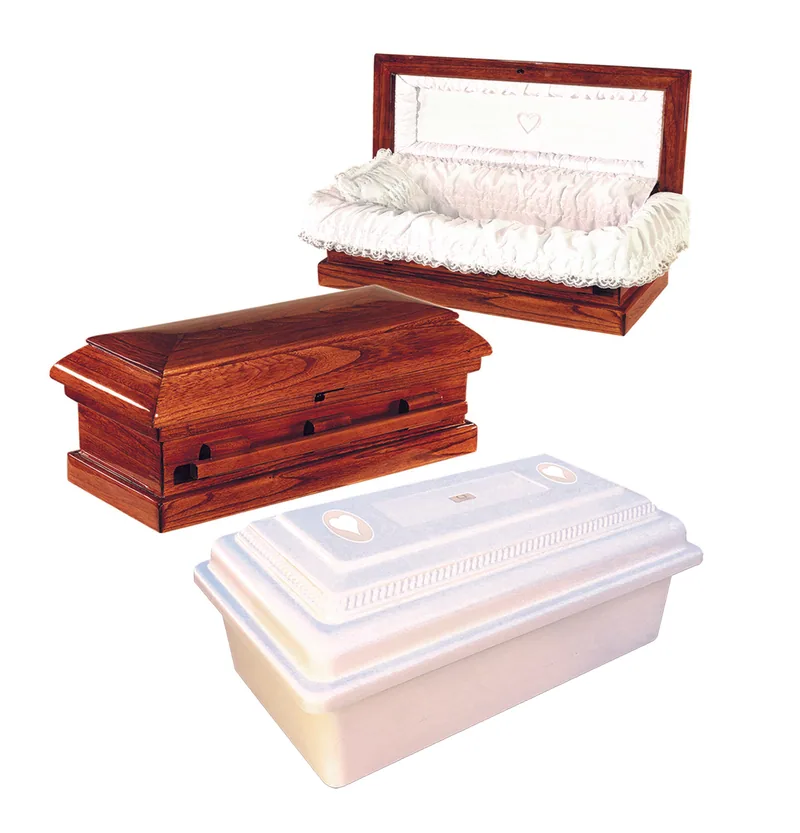 TLC Hardwood Infant Casket/Vault Combination